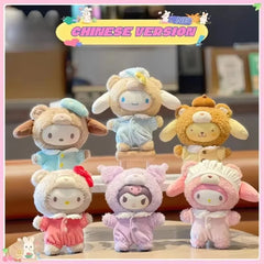 Hot Sale Sanrio Christmas Family Latte Baby Series Vinyl Dolls Pendant Cute Trendy Ornaments Doll Kid Toys Replica Birthday Gift