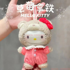 Hot Sale Sanrio Christmas Family Latte Baby Series Vinyl Dolls Pendant Cute Trendy Ornaments Doll Kid Toys Replica Birthday Gift