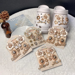 2024 New Fashion Hole Shoes Decoration Flower Set Shoes Buckle Accessories