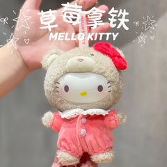 Hot Sale Sanrio Christmas Family Latte Baby Series Vinyl Dolls Pendant Cute Trendy Ornaments Doll Kid Toys Replica Birthday Gift