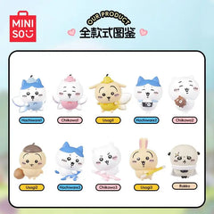 Miniso Chiikawa Happy Partner Series Blind Box Cute Doll Trendy Play Desktop Ornament Model Cartoon Toys Decor Gift