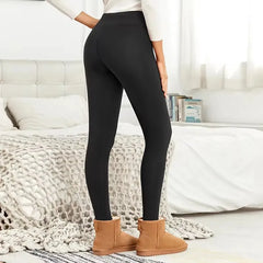 Stylish Warm: Women's Warm High-waisted Leggings Are Elastic And Comfortable