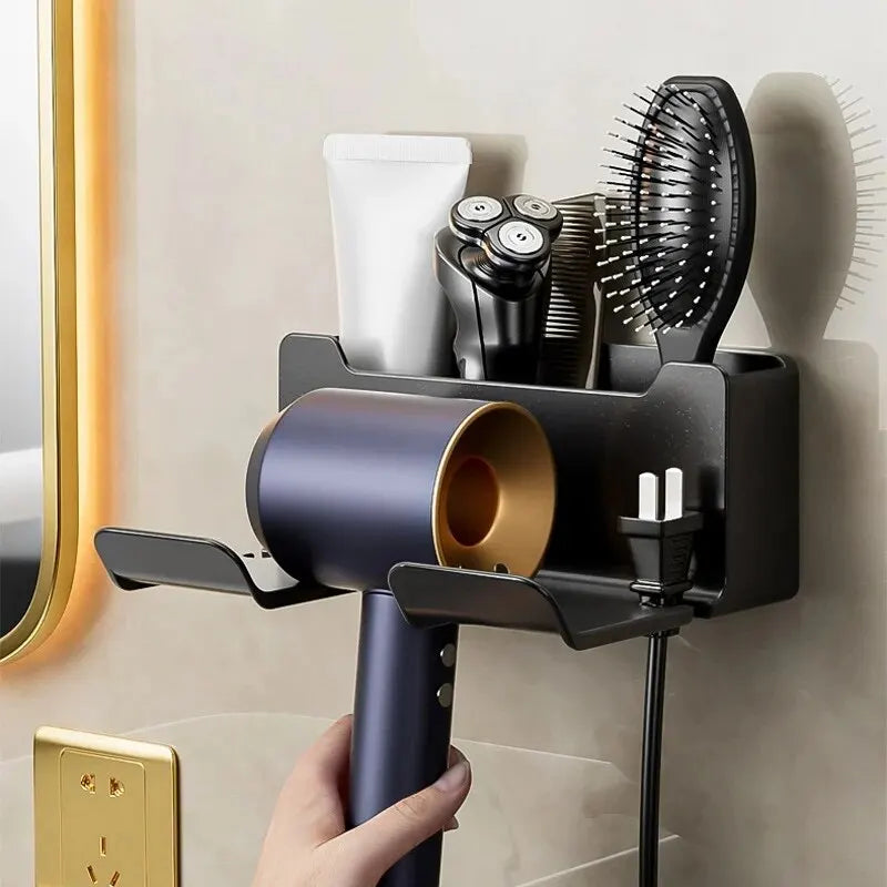 1 Pcs Hair Dryer Holder Wall Dryer Cradle Straightener Stand Hairdryer