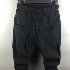 Owen Seak Men Casual Cargo Harem Pants High Street Hip Hop Length Men's Clothing Sweatpants Autumn Black Big Size