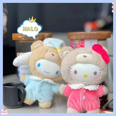 Hot Sale Sanrio Christmas Family Latte Baby Series Vinyl Dolls Pendant Cute Trendy Ornaments Doll Kid Toys Replica Birthday Gift