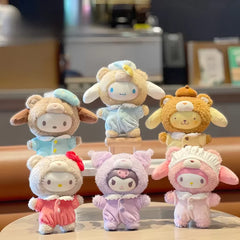 Hot Sale Sanrio Christmas Family Latte Baby Series Vinyl Dolls Pendant Cute Trendy Ornaments Doll Kid Toys Replica Birthday Gift